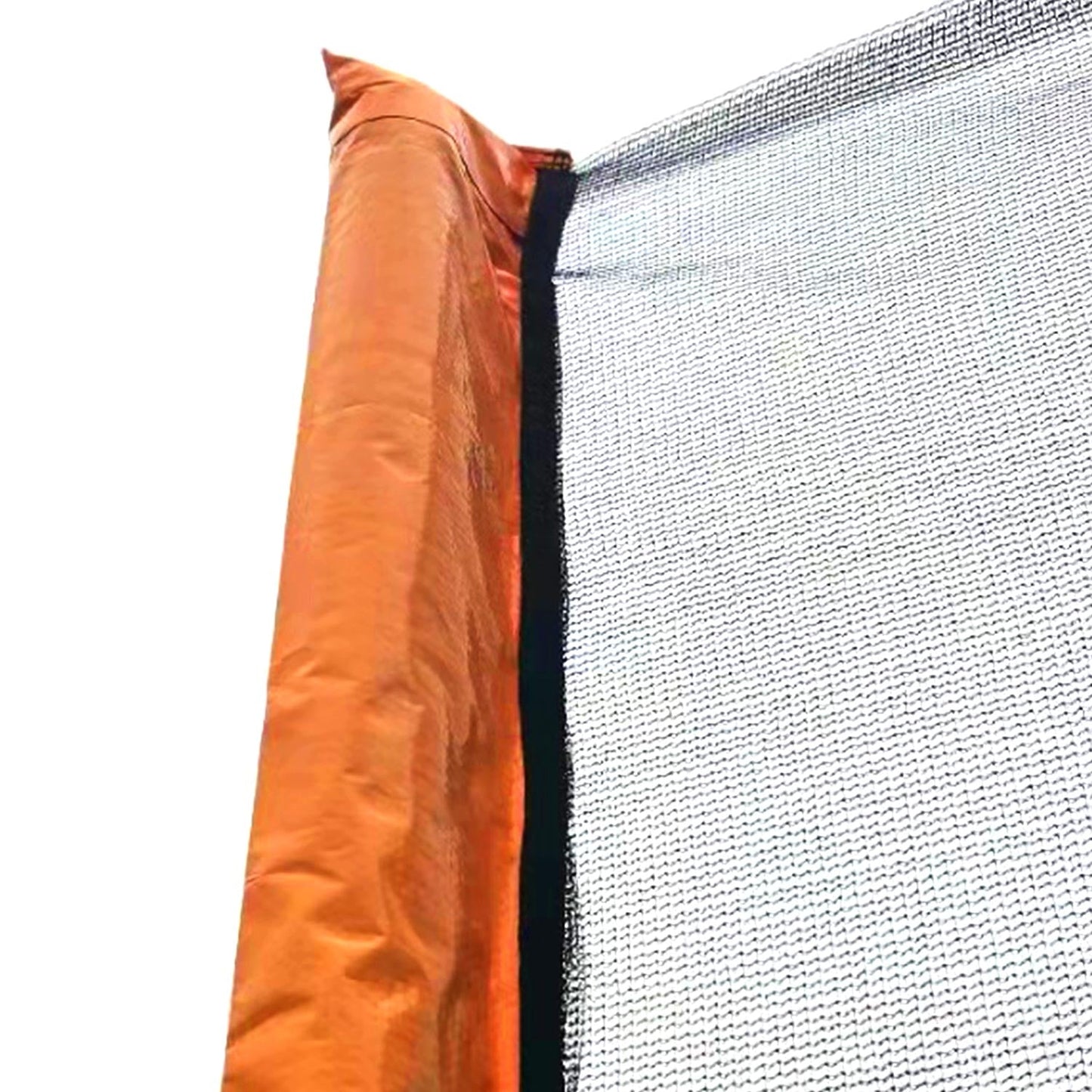 Trampoline avancé de 14 pieds avec panier de basket et échelle - Orange