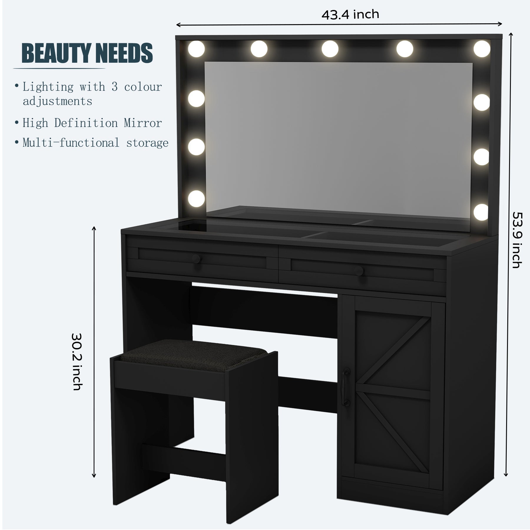 Makeup Vanity Desk - Korvel