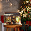 Maisons de poupées en bois DIY Joyeux Noël Wonderland avec lumière LED