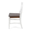 Roshan Farmhouse Acacia Wood Dining Chairs - White/Walnut (Set of 2)