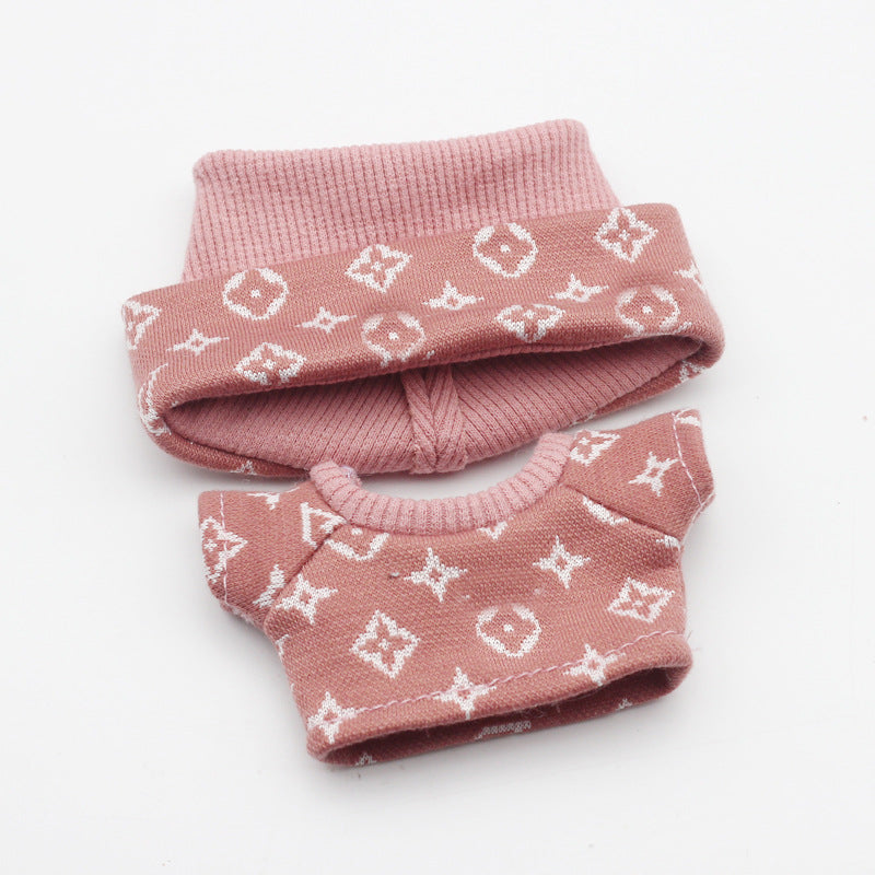 17cm Labubu First and Second Generation Blind Box 10cm Cotton Crying Doll Clothes Knitted Printed Hat - Korvel