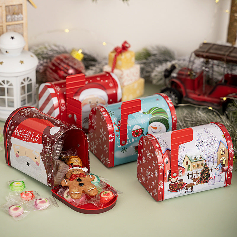 New Christmas decoration products, Christmas mailbox, tin box, gift box, candy box, gift box, ornament - Korvel