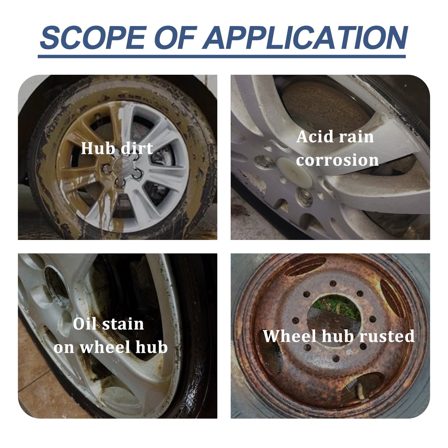 Car Brake Cleaner, Brake Disc Parts Wheel Hub Decontamination Polishing Maintenance Rust Remover - Korvel