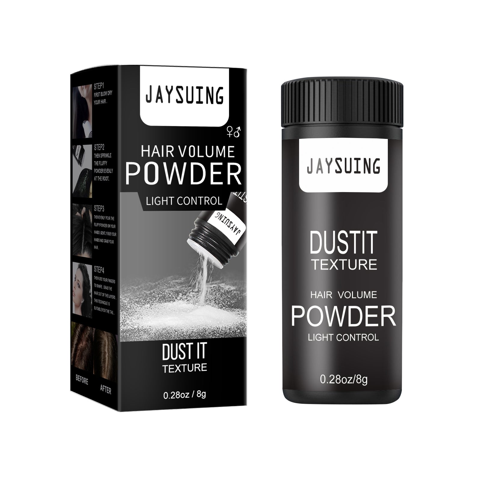 Hair Puff Powder Men's And Women's Hair Styling Care Leave-In Fluffy Refreshing Gentle Puff Powder - Korvel