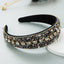 Colorful Turquoise Diamond Wide Edge Headband Set