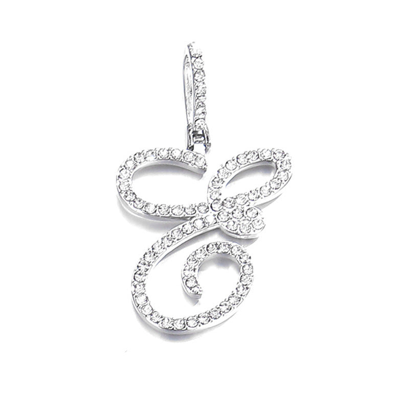 Hip Hop Grass Letter Pendant with Cuban Chain