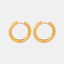 18K Gold-Plated Huggie Earrings - Korvel