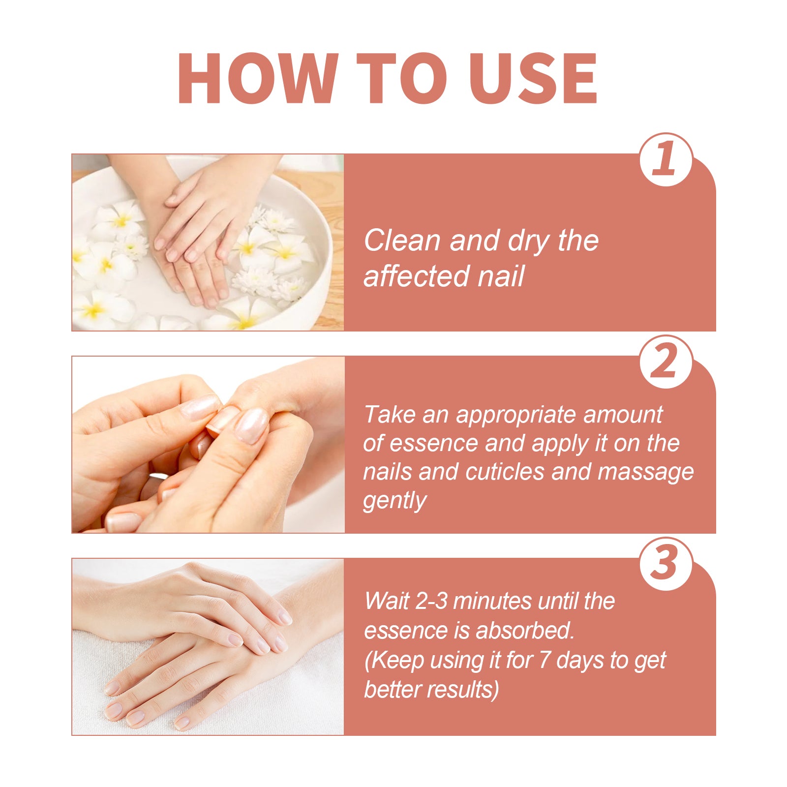 7 Day Nail Repair Essence, Hand And Foot Gray Nail Brightening Soft Nail Thickening Toenail Care Solution - Korvel