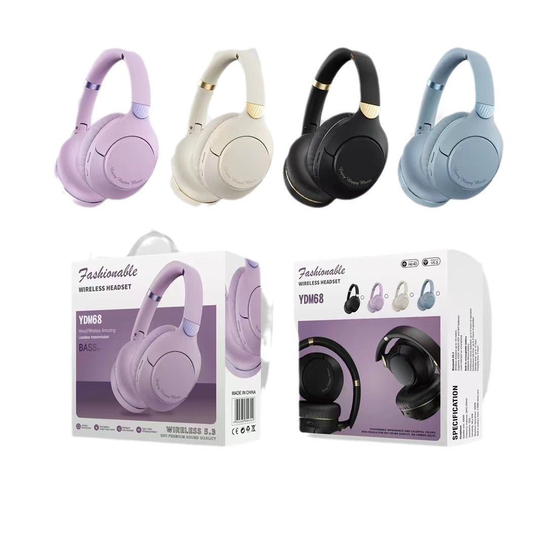 YDM68 new wireless Bluetooth headset with heavy bass gaming headset - Korvel