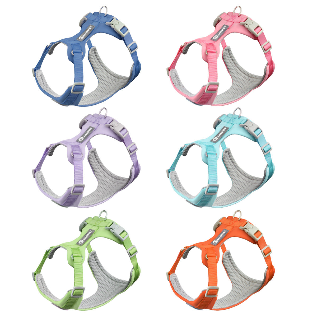 Whippet Anti-Slip Dog Harness Lightweight Dog Harness Breathable and Durable Adjustable Vest for Medium-Sized Dog Greyhounds - Korvel