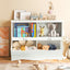 Gbruno Kids Storage Unit - White Toy Organizer & Bookshelf
