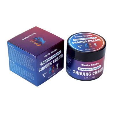 Crème à raser de luxe WhollyKaw Warrior Kingdom - Menthe Eucalyptus