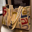 Grand Sac Fourre-Tout en Toile pour Femmes