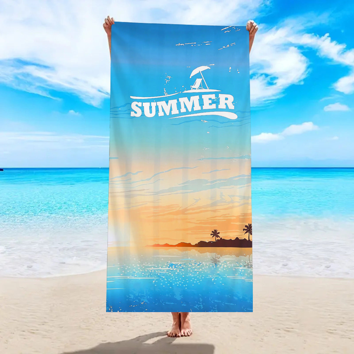 Quick-Drying Double-Sided Microfiber Beach Towel