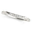 14k White Gold Unique Graduated Style Diamond Wedding Band