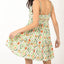 Floral Back Smocked Ruffled Mini Dress