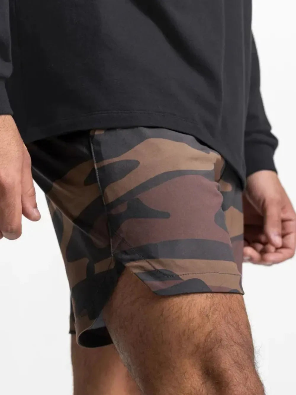 Shorts actifs pour hommes à taille élastique