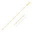 14k Two Tone Gold Diamond Cut Bead Links Pendant Chain