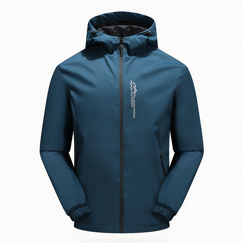 Chaqueta a Prueba de Viento con Capucha Casual de Moda
