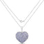 4.86 Carat Genuine Tanzanite Sterling Silver Heart Pendant