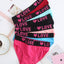 Vibrant 6-Pack Women's Seamless Bikini Briefs – Soft Cotton Underwear with Fun Alphabet Prints - Korvel