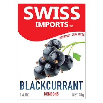 Swiss Imports Caramelos Sin Azúcar de Grosella Negra - 1.4 Oz