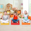 6-Piece Toddler Floor Cushions - Soft Foam Seating with Handles