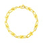 Bracelet en chaîne Jax en or jaune 14 carats de 7,5 pouces