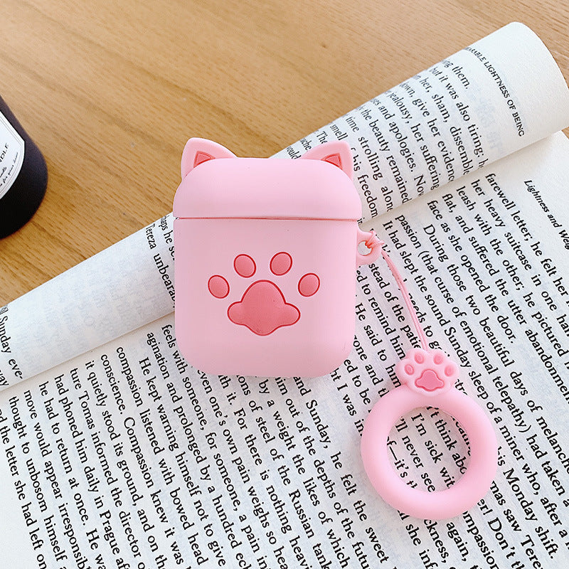 AirPods 5th generation silicone wireless Bluetooth earphone protective case suitable for Apple Pro 2nd generation cute box - Korvel