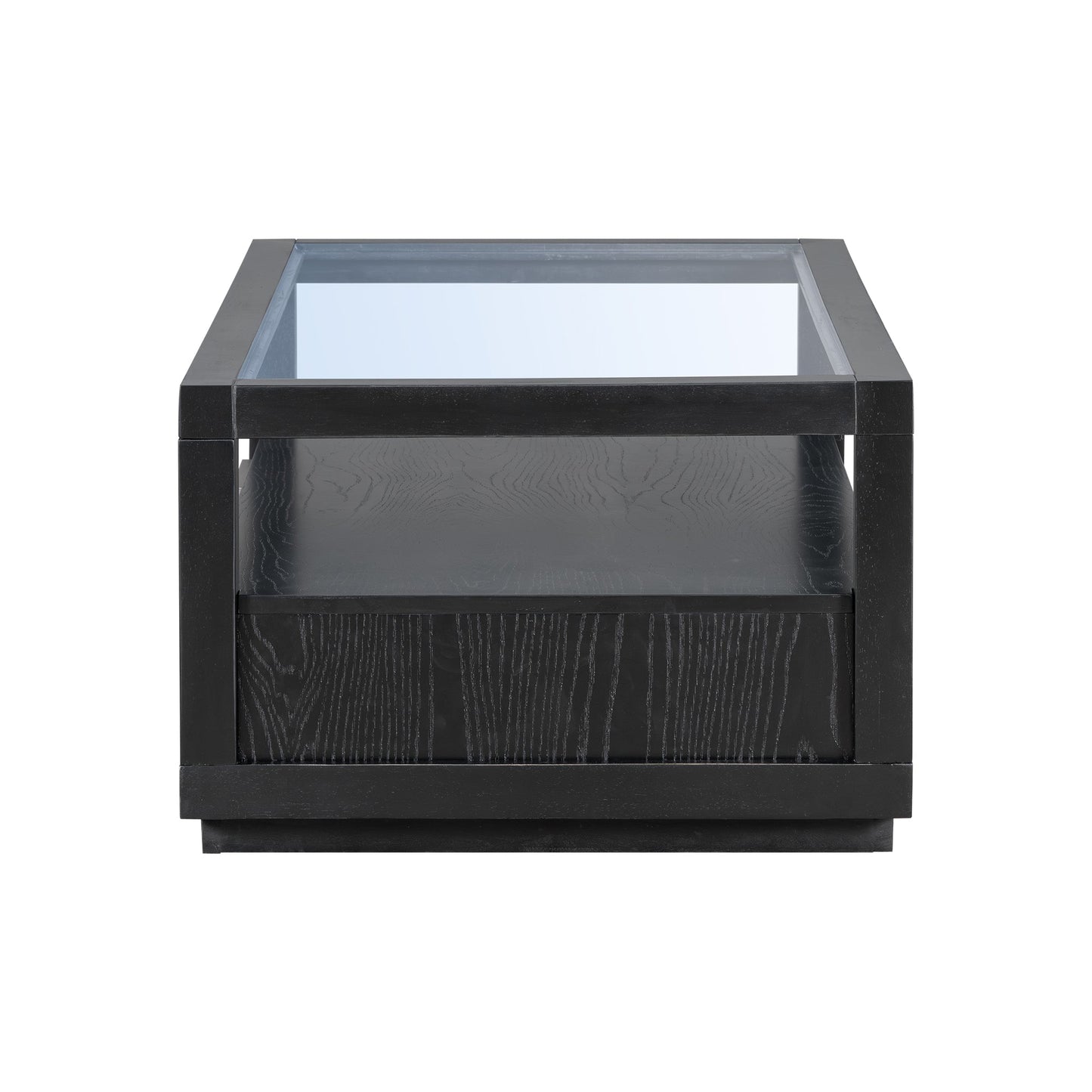 Table basse en bois moderne U-Can avec 2 tiroirs