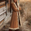 Chaqueta Larga de Ante Retro para Mujer para Primavera y Otoño