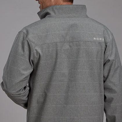 Men's Roper Grey Taupe Softshell Jacket - Korvel