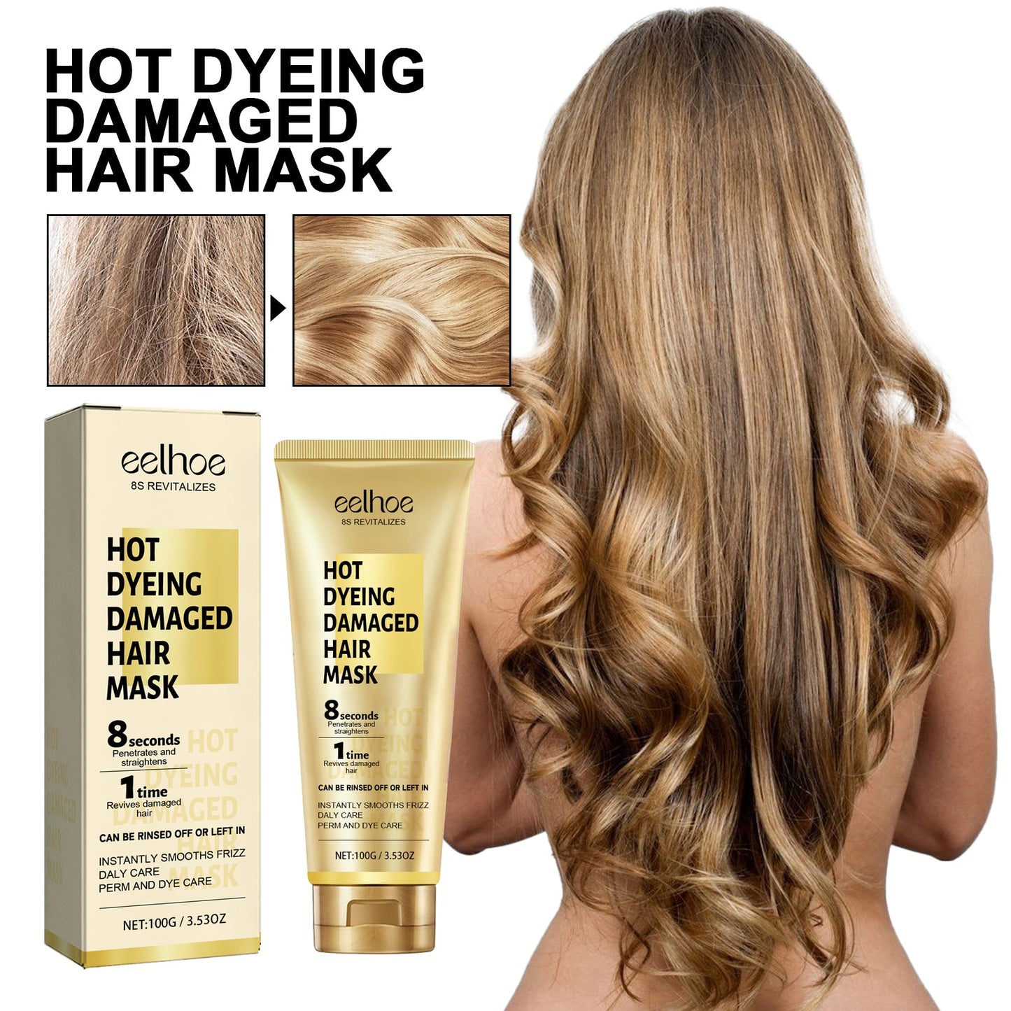 Keratin Hair Care Cream for Moisturizing and Smoothing