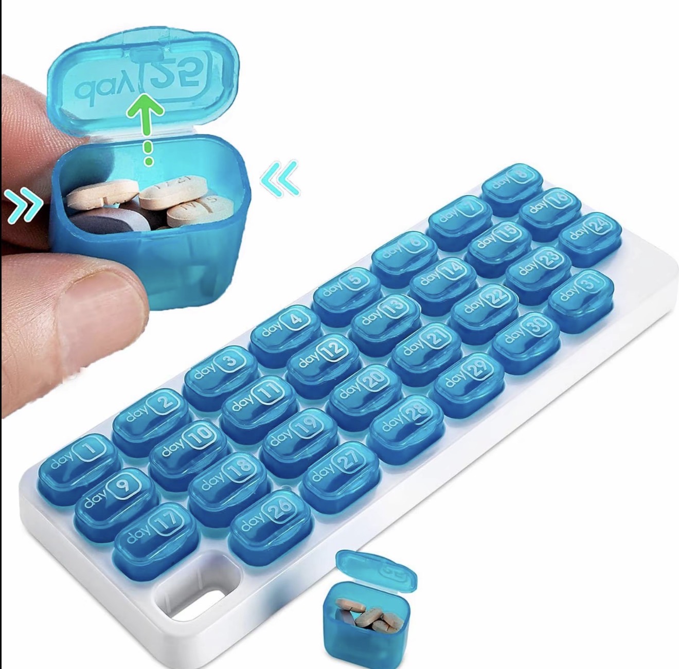 Organizador de Medicamentos Signature - Organizador de Pastillas Mensual Premium