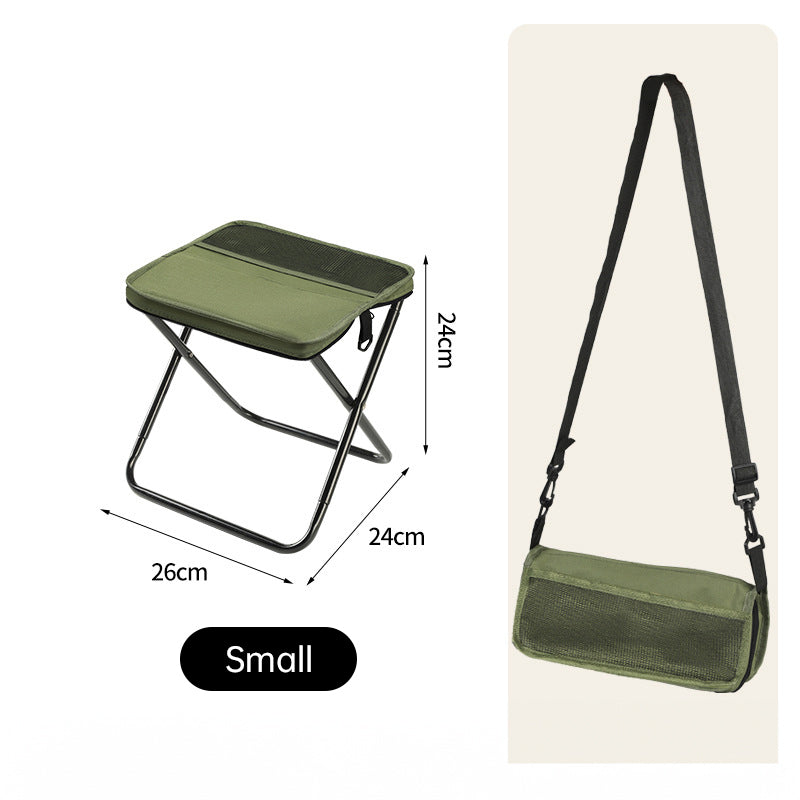 Tabouret pliant portable premium pour un confort en extérieur