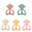 Baby Gloves Teething Rubber Silicone Baby Anti-Eating Hands Soothing Rattles Hand Ring Teething Stick Bite Toy - Korvel