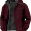 Men's Hooded Zipped Cotton-Padded Jacket