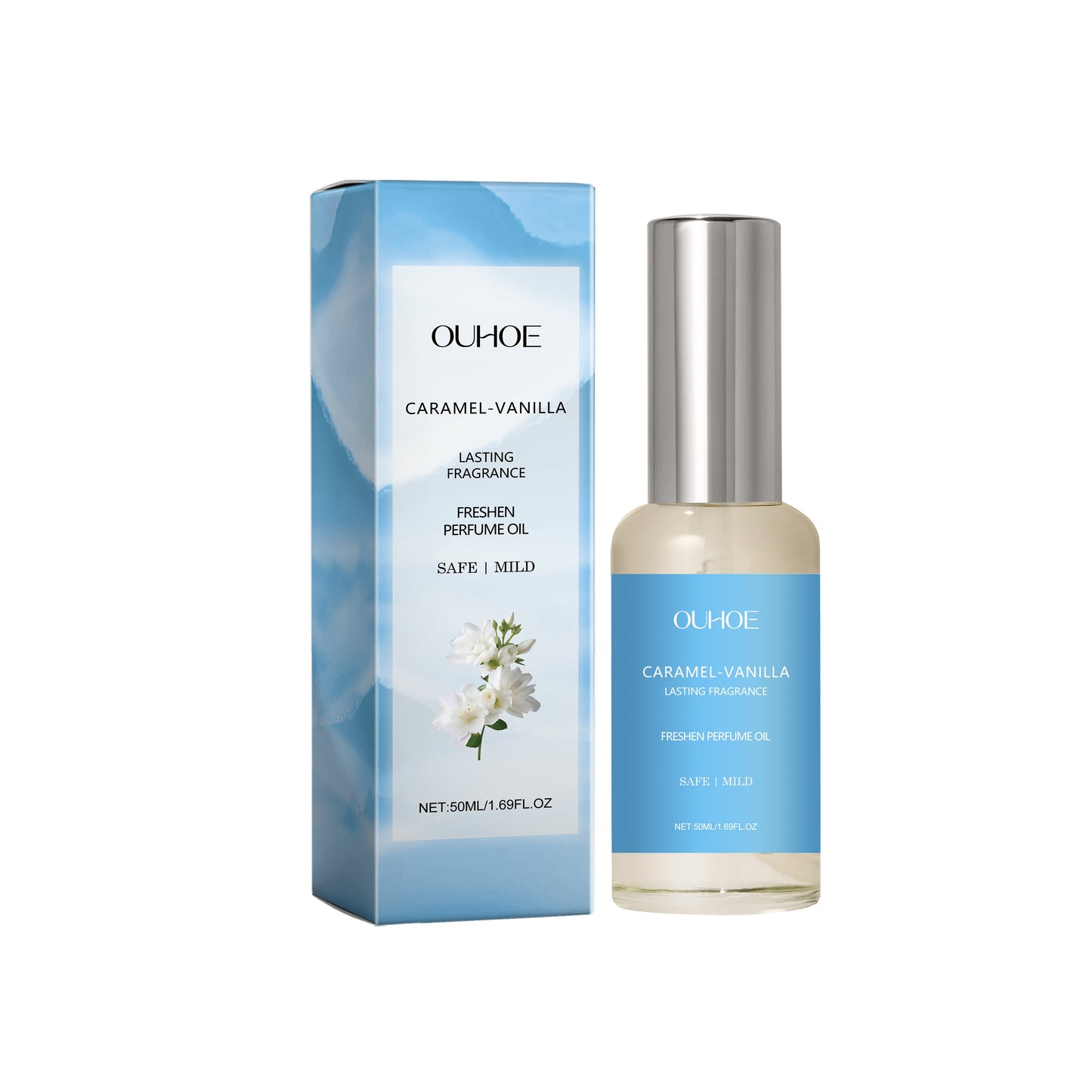 Huile de Parfum Portable Élégante - Fragrance Douce et Fraîche