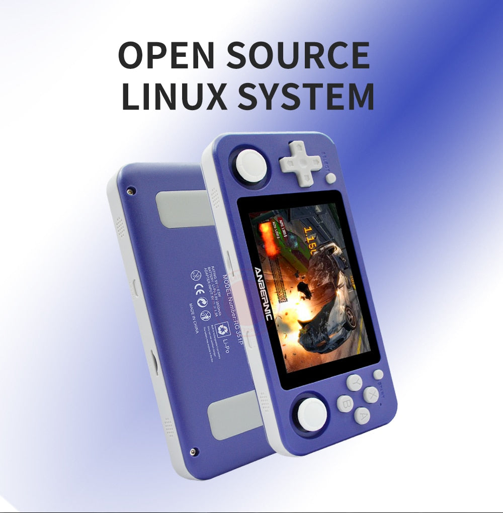 RG351P ANBERNIC  Retro Game PS1 RK3326 64G Open Source System 3.5 inch IPS Screen Portable Handheld Game Console RG351gift 2400 - Korvel