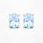 Boucles d'oreilles en argent sterling avec aquamarine véritable de 0,72 carat
