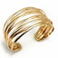 Fashion Alloy Round Chain Charms Cuff Bracelet For Women Female Gold&Silver Color Bracelets Jewelry - Korvel