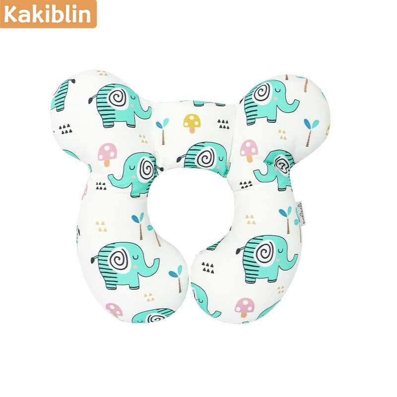 Baby head protection U-shaped pillow stroller fixed head pillow Car seat sleeping protection head and neck pillow - Korvel