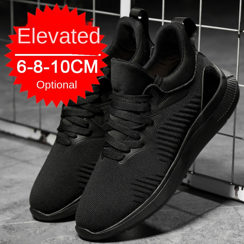 Men's shoes breathable men's casual shoes invisible height increasing shoes mesh sports shoes - Korvel