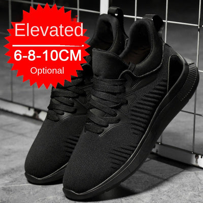 Men's shoes breathable men's casual shoes invisible height increasing shoes mesh sports shoes - Korvel