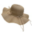 Chapeau de soleil en paille élégant et grand avec design floral