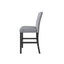 TOPMAX 5-piece cabinet dining table set, wooden square dining table and chairs, and 4 soft cushioned high back chairs in black - Korvel