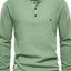 Men's Waffle-Knit Long Sleeve T-Shirt