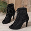 Sandals hollowed out shoes front strap with fish mouth ultra-high slim heel high-heeled cool boots - Korvel
