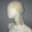 Mesh Rhinestone Elastic Hair Band Headband Outdoor Fashion Headwear Fishing Net Hat - Korvel