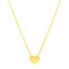 Collar Mini Corazón Pulido de Oro Amarillo de 14k